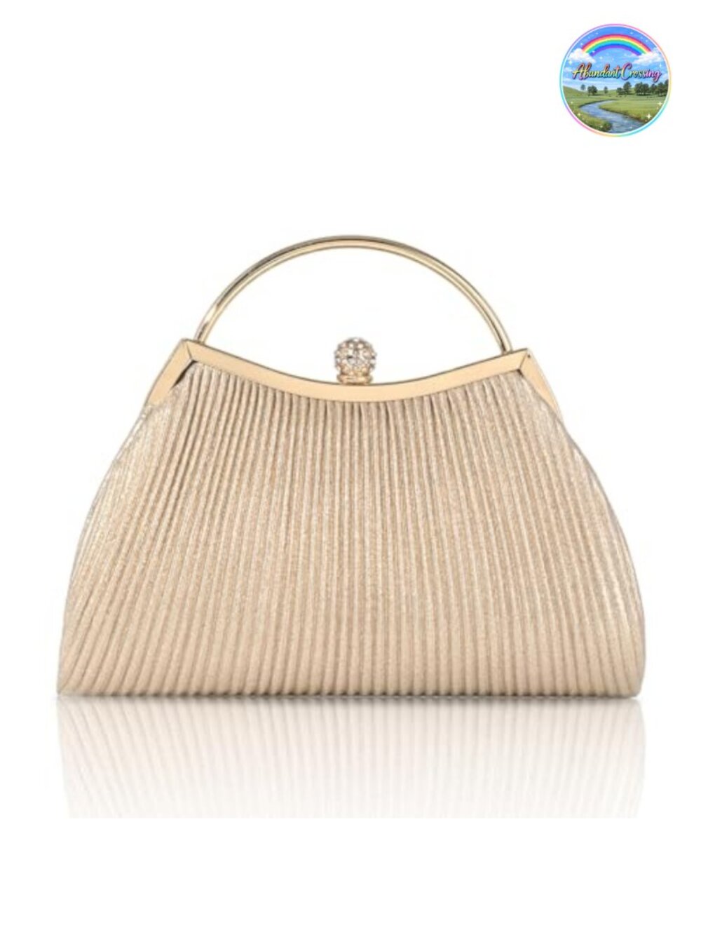 Glitter Evening Clutch Bag with Chain Strap Formal Handbag